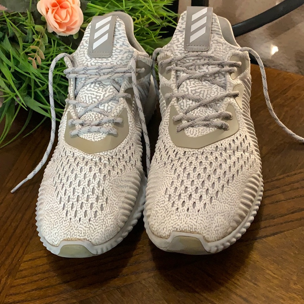 adidas Gray and White Sneakers